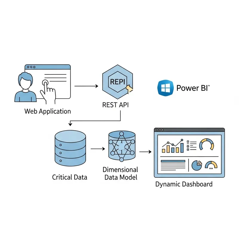 User Interaction with Web App & REST API Diagram User Interaction with Web App & REST API Diagram