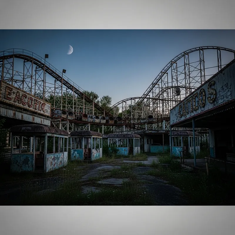 Dark and Eerie Abandoned Amusement Park