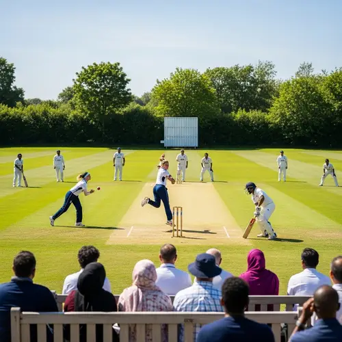 International Cricket Match: Diversity on the Pitch