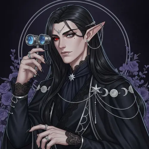 Elyndor Nightshade: Regal Elven-Vampire Perfection | D&D Character