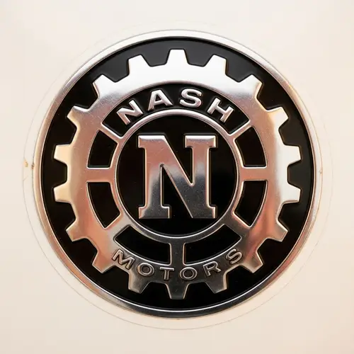 Nash Motor Motorcycle Sticker | Vintage Chrome Logo Design