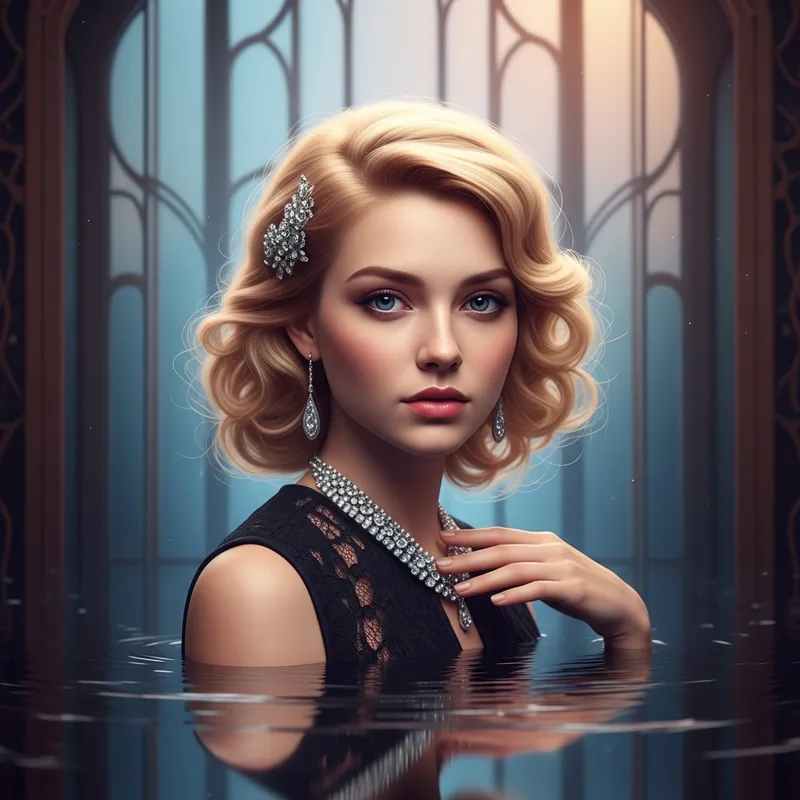 Stunning Portrait of Fair-Haired Yulia Tymoshenko in Timeless Fashion