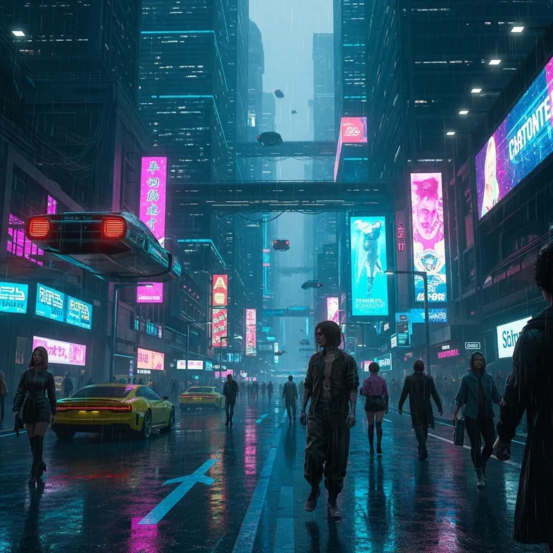 Future Cities, Cyberpunk: A Neon Glow Metropolis