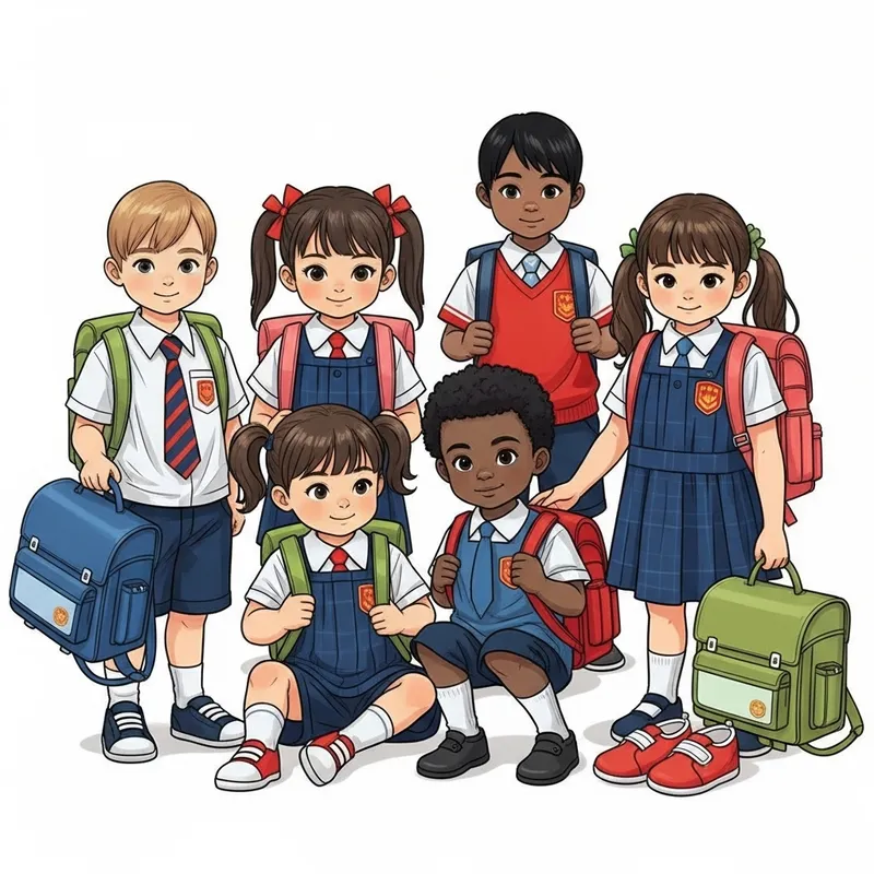 Cute School Uniforms & P.E. for Pre-School Students - Inclusivity & Diversity