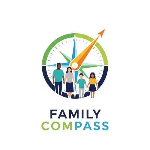 Family Compass: Social Assistance Center Logo Design