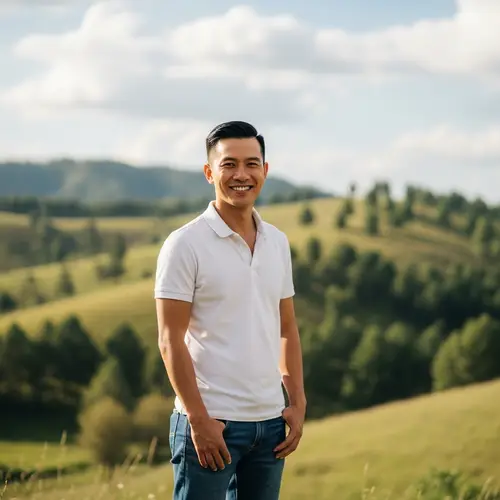 Meet Thắng: Friendly Southeast Asian Man in Casual Attire