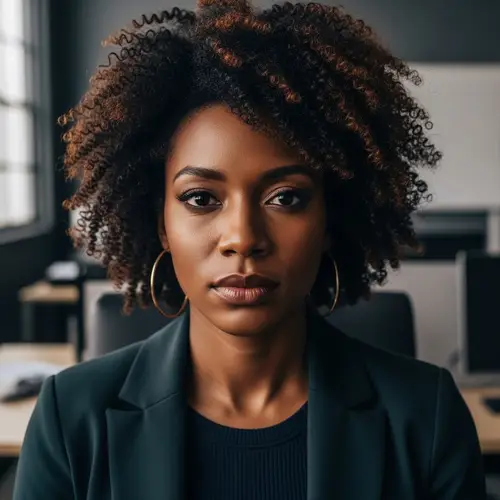 Empowered Woman: Confidence in Her Eyes