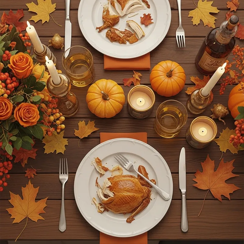 Festive Thanksgiving Table Decor | Autumn Tones Centerpiece Festive Thanksgiving Table Decor | Autumn Tones Centerpiece