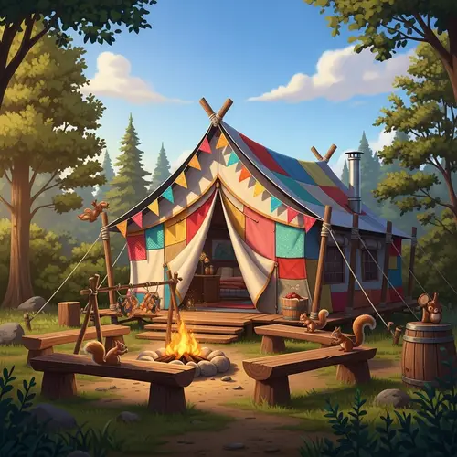 Unique Tent House in the Wilderness | Colorful & Cozy Retreat