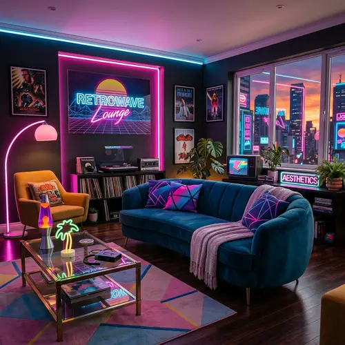 Stunning Retrowave Living Room Design Ideas