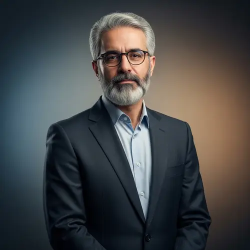 Portrait of Iranian Middle-Aged Man | Leadership & Wisdom
