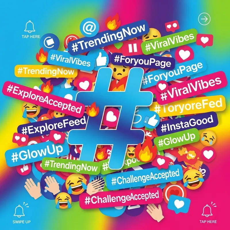 Latest Viral Trend: Vibrant Colors, Bold Text, Popular Hashtags
