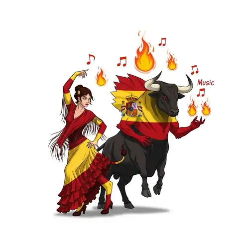 Spanish Flag Creature: Mythical Symbol of Spain