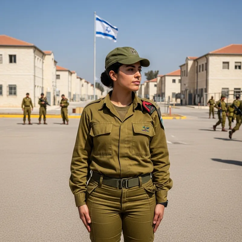 Female Soldier in IDF | Olive Green Uniform