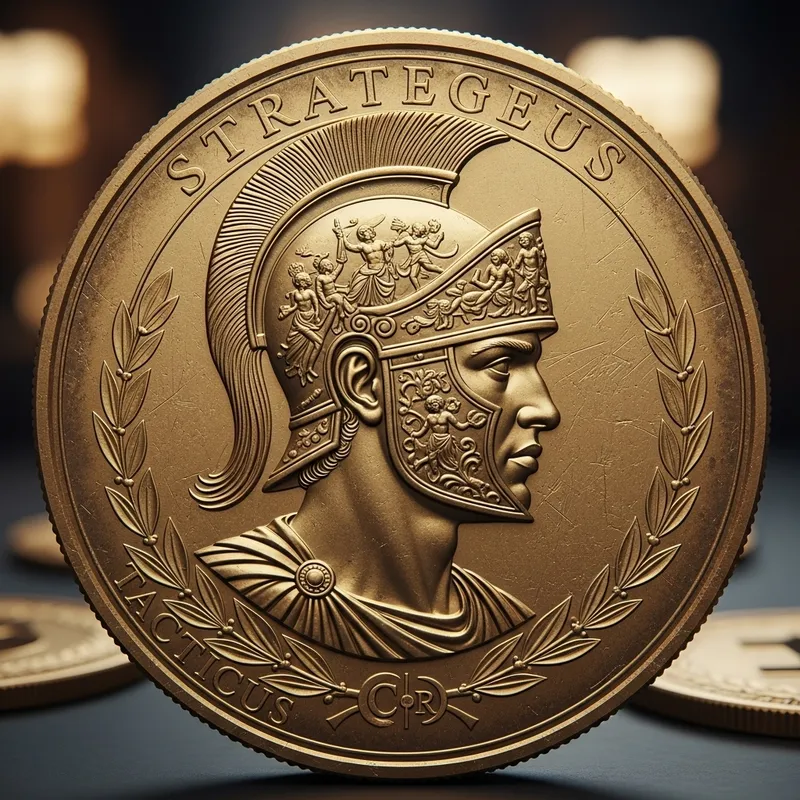 Historic Military Strategist Depicted on Unique Cryptocurrency Coin