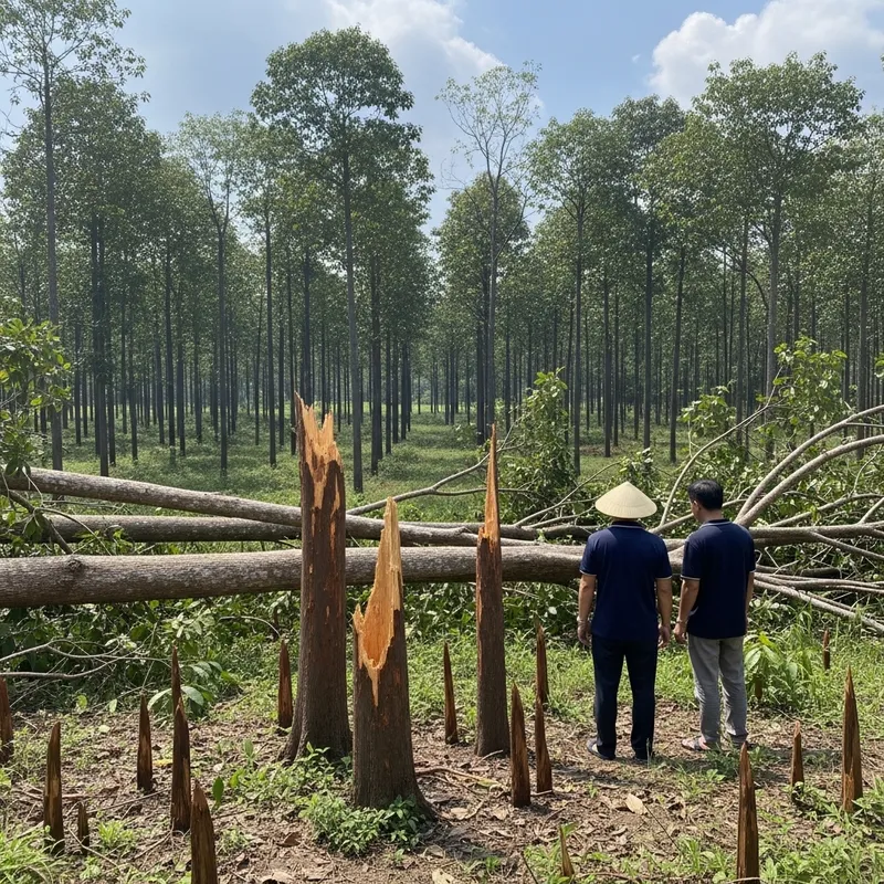 Regrowth in Xa Nu Forest: A Scene of Resilience