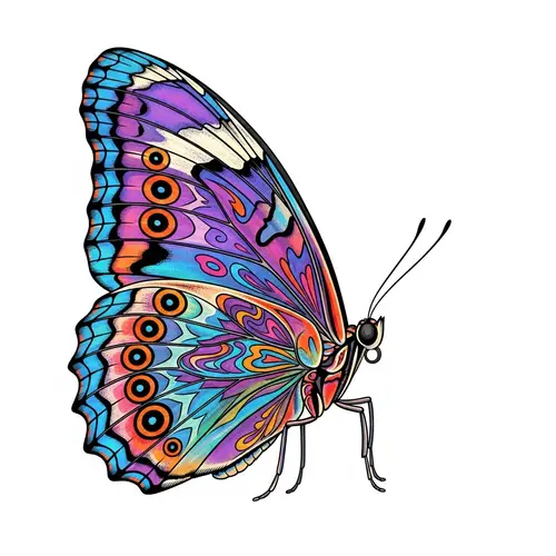 Exquisite Butterfly: Vibrant Colors & Intricate Patterns