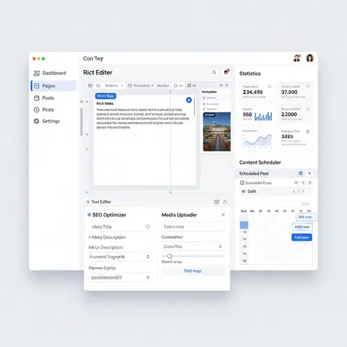 User-Friendly Content Management System with SEO Optimizer & More