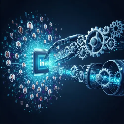 LinkedIn AI Sales & Customer Acquisition Imagery