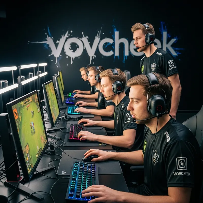 Dota Esport Team with 5 Players | vovcheek Gaming Spot