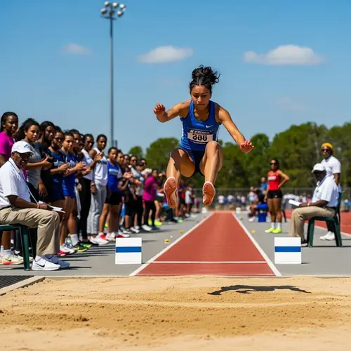 Exciting Long Jump Competition | Track and Field Event Scene