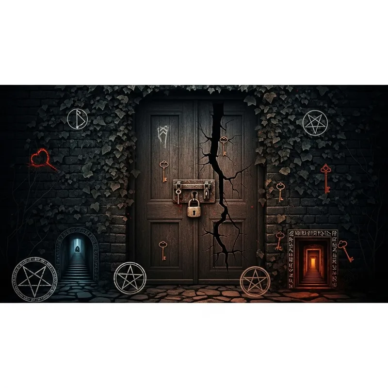 Mysterious School Gateway: Enter a Dark Realm of Secrets