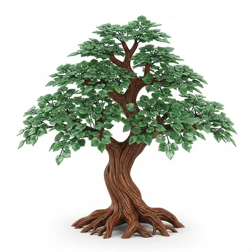 Shimmering Jade Tree Sculpted in Timelessness