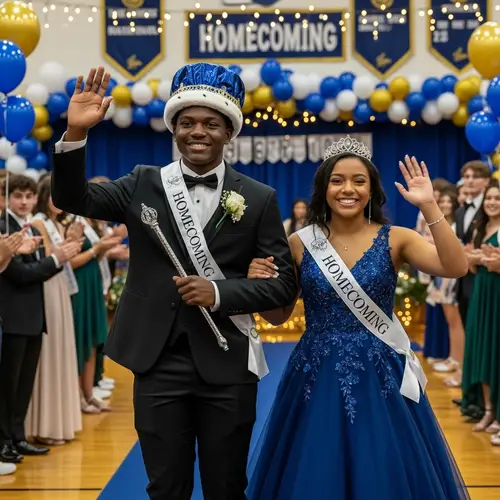 High School Homecoming King & Queen Celebration