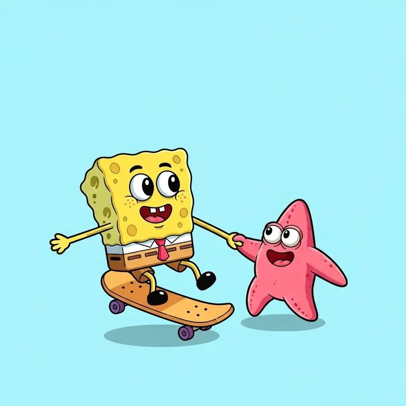 SpongeBob's Skateboard Adventure with Patrick