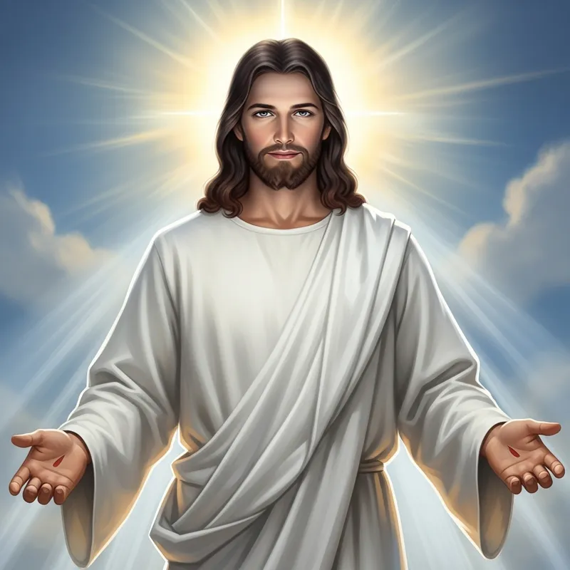 Luminous Figure of Jesus: Symbol of Wisdom and Love | Inspiring Image