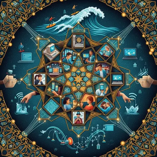 Unity in the Web: Islamic Geometric Art Inspired Digital Diversity