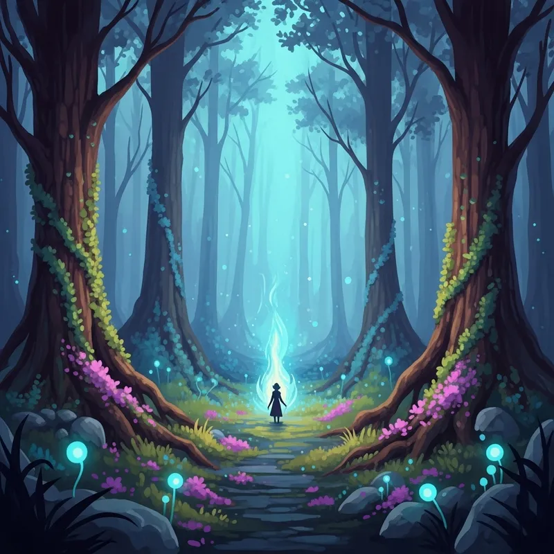 Mystical Forest: Enchanting Dreamlike Scenery & Ancient Secrets