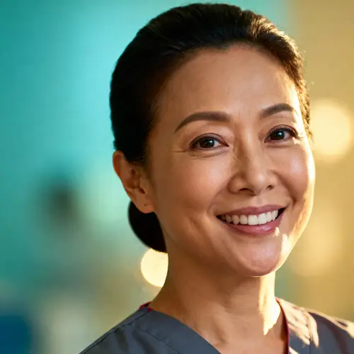 Professional Nurse Headshot - Warm & Approachable