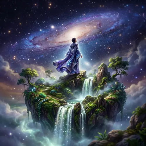 Surreal Floating Island: Ethereal Artistry