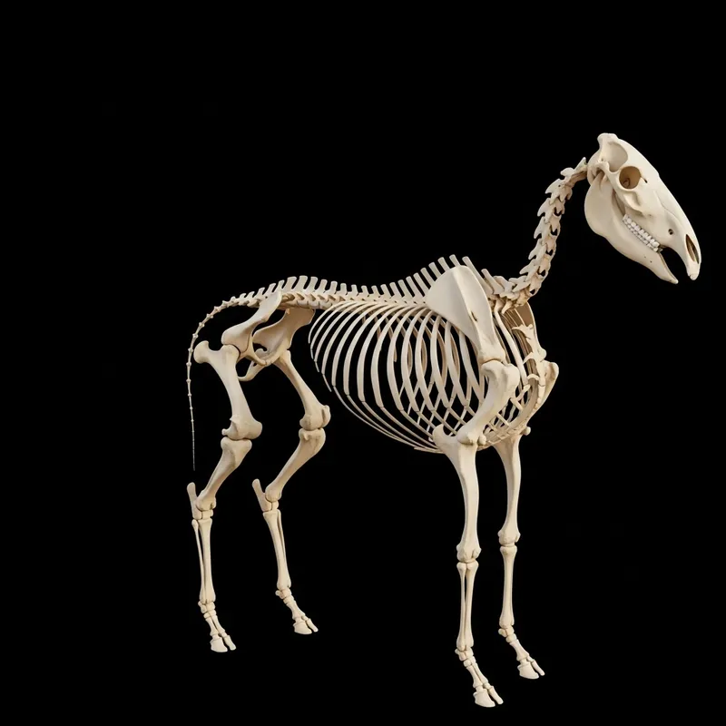 3D Equine Skeletal System - Detailed Horse Anatomy