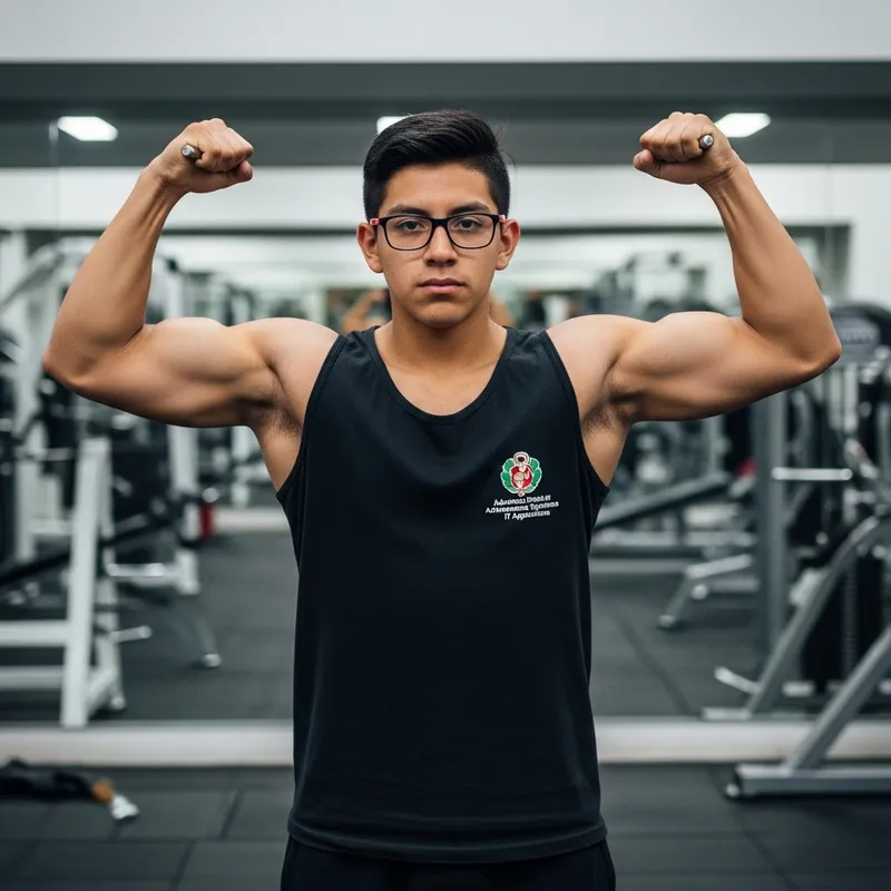 Peruvian Adolescent Studying ASIR | Gym Enthusiast with Glasses