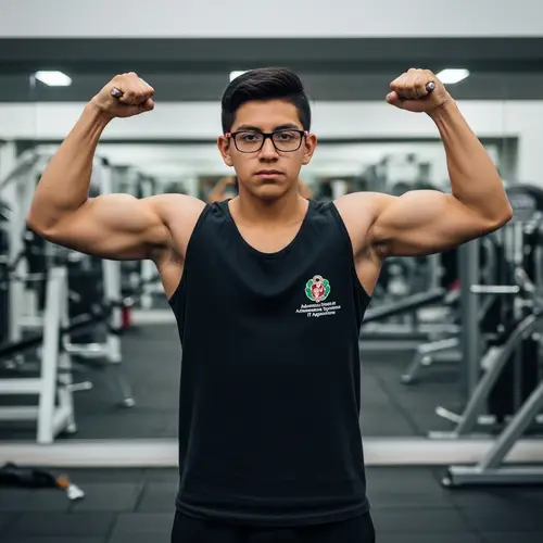Peruvian Adolescent Student in ASIR | Gym Regular with Red & Black Glasses