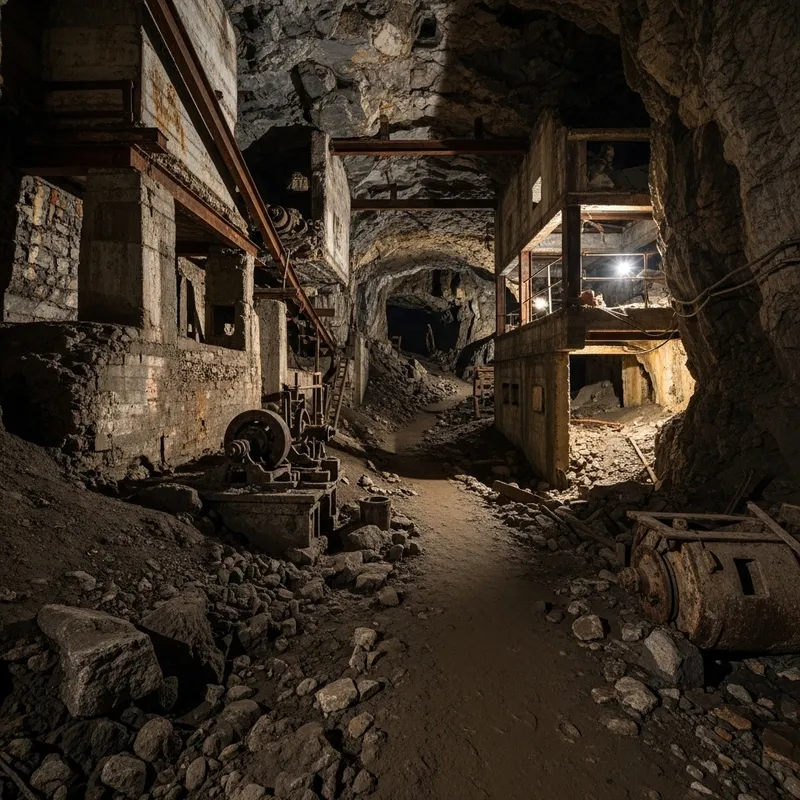 Terrifying Run-down Industrial Underground Cavern Exploration