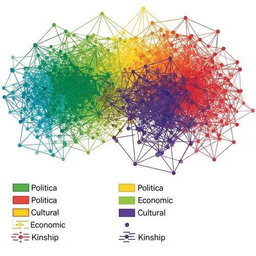 Color-Coded Community Relations Map: Power Dynamics Represented