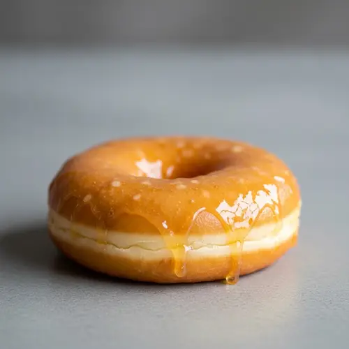 Golden Honey Glazed Doughnut for Sweet Delight