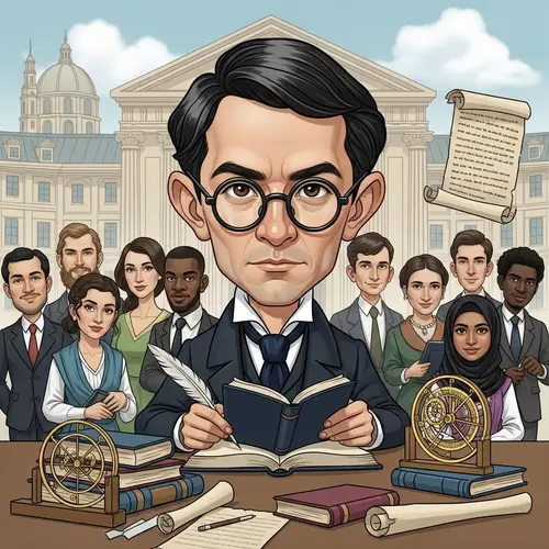 19th Century Scholar Inspired by Dr. Rizal: A Caricature at UST