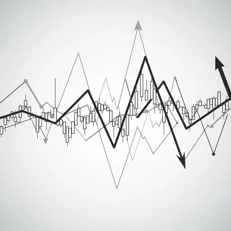 Minimalistic Financial Markets Art Representation