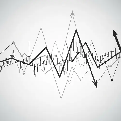 Minimalistic Financial Markets Art Representation