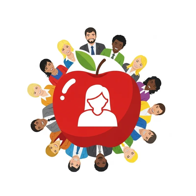 Person Adored & Appreciated: Communicative Apple of Diversity Person Adored & Appreciated: Communicative Apple of Diversity