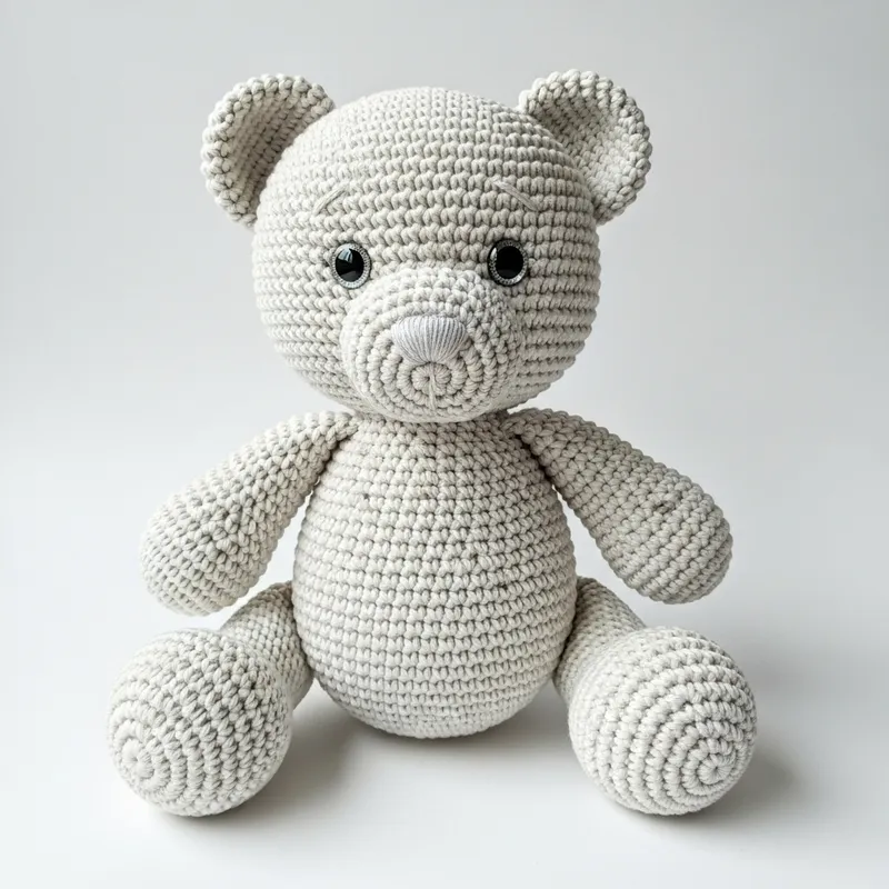 Soft Crocheted Bear | Handmade Slip Stitch Design