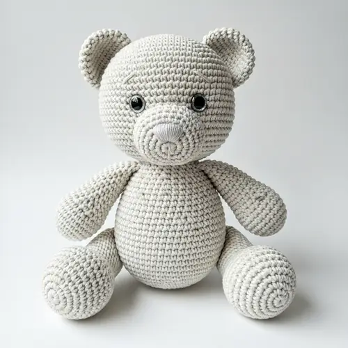 Delicate Crocheted Bear | Slip Stitch Technique