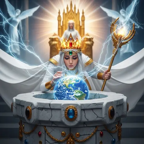 Hispanic Superheroine Enchants with Miniature Radiant Earth