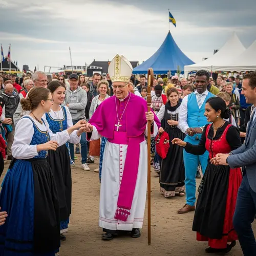 Modern Traditional Festival on Terschelling Island with Multicultural Celebrations
