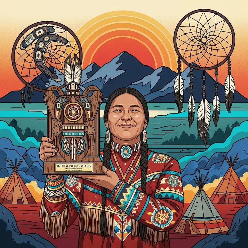 Empowering Awardee for Indigenous Arts | Vibrant Colors & Patterns - Digital Art