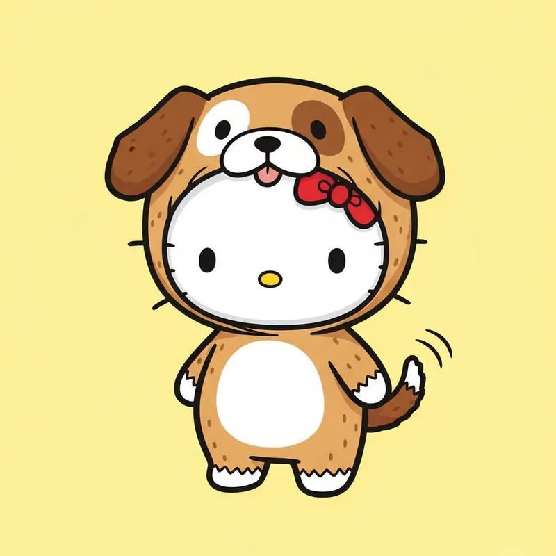 Hello Kitty Dog Costume